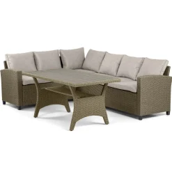 Salon de jardin avec banquette d'angle RIBE