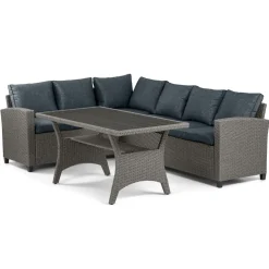 Salon de jardin avec banquette d'angle RIBE