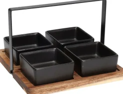 Service apéritif rond 5 pièces EH-Koopman Outlet