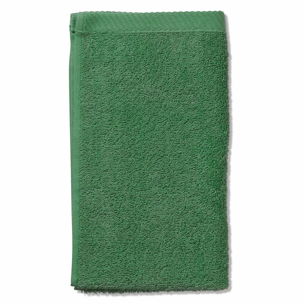 Serviette invité vert feuille LADESSA