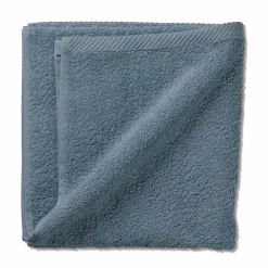 Serviette éponge bleu fumé LADESSA