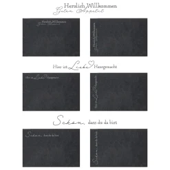 Set de table avec inscription FILZ