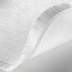 Set de table rond avec fils argentés JOALIE-U10