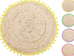 Set de table rond avec pompons EH