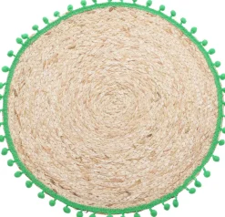 Set de table rond avec pompons EH