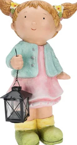 Statue de jardin avec lanterne DEKO-Koopman Discount