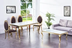 Table à dîner CT53G-W-Euro Tische Best