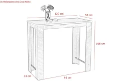 Table bar FRIEDA T-Hela Online