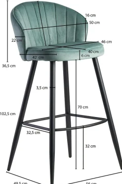 Tabouret de bar KANCHANABURI