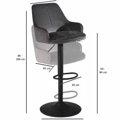 Tabouret de bar WOHNLING-Skyport New