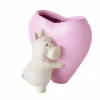 Vase en forme de cœur avec cochon PIGGIE
