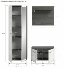 Vestiaire combiné 3 éléments FICHE