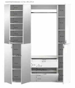 Vestiaire combiné 5 éléments BODITE-Xonox Hot