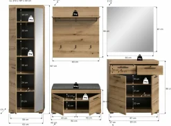 Vestiaire combiné 6 éléments SEWULA-Xonox Outlet