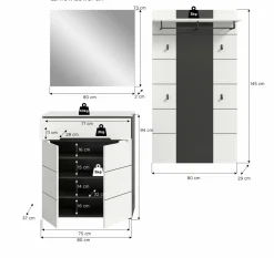 Vestiaire combiné 3 éléments GOBA