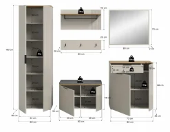 Vestiaire combiné 7 éléments SLIDE