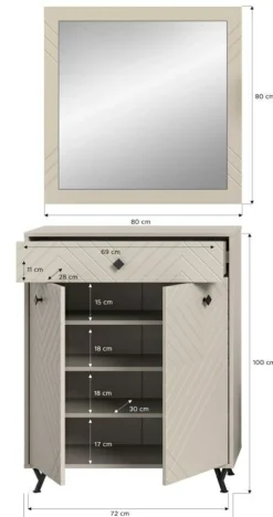 Vestiaire combiné 2 éléments TAPI-Xonox Outlet
