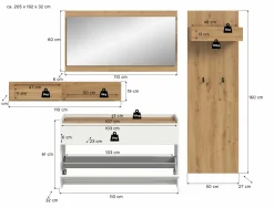 Vestiaire combiné 4 éléments DRIVE-Xonox Clearance