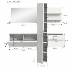 Vestiaire combiné 5 éléments BODITE-Xonox New
