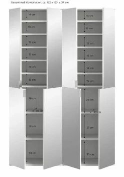 Vestiaire combiné 2 éléments BODITE-Xonox New