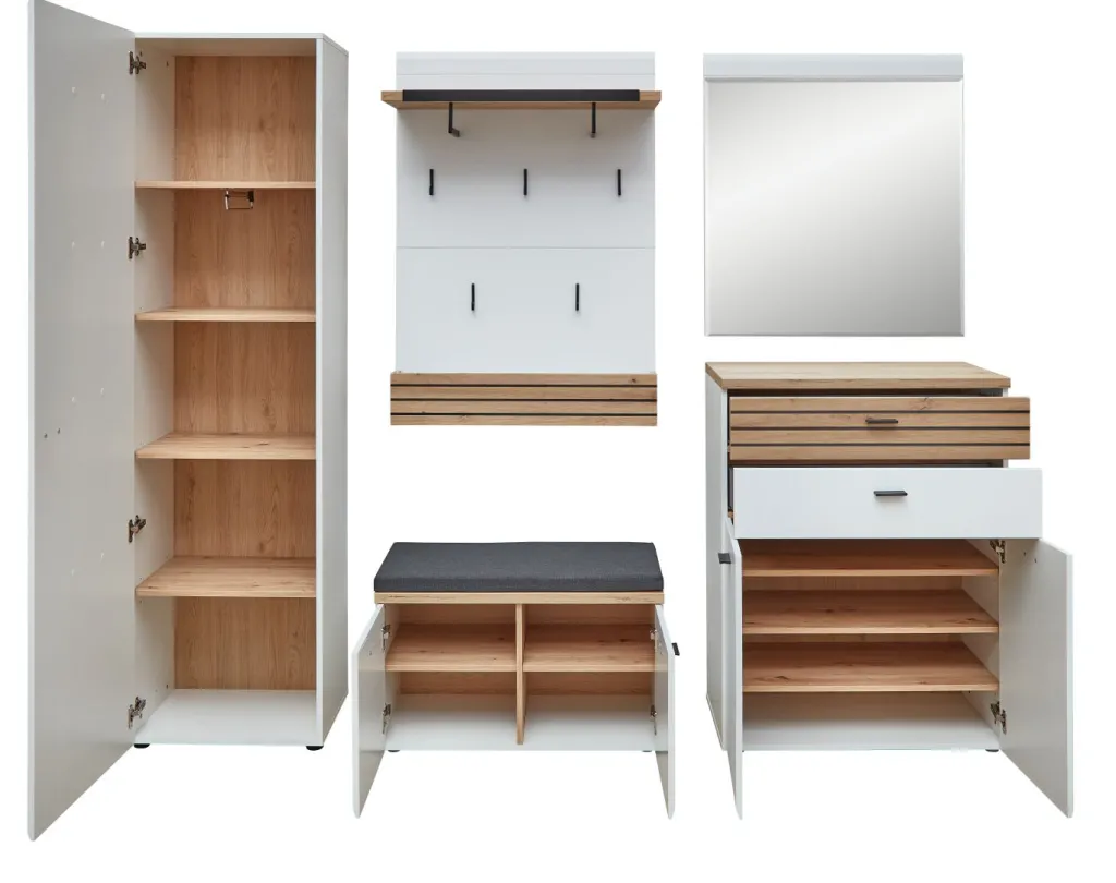 Vestiaire combiné 5 éléments ASMARA-Wohn-Concept Online