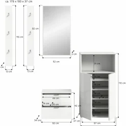 Vestiaire combiné 5 éléments BODITE-Xonox Outlet