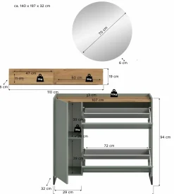 Vestiaire combiné 3 éléments DRIVE