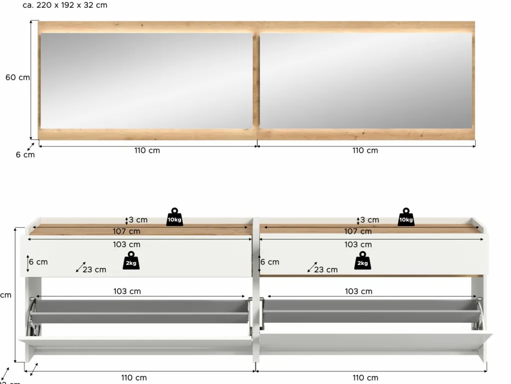 Vestiaire combiné 6 éléments DRIVE-Xonox New
