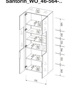 Vitrine avec éclairage SANTORIN-Bega Consult Clearance